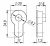 Вставка под шток для CYLINDER SN-3 мат.никель