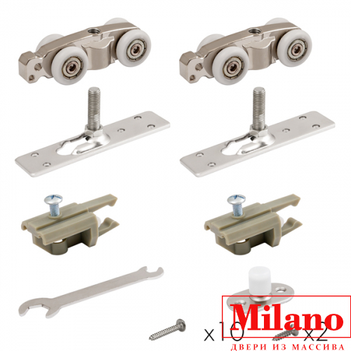 Комплект для раздвижных дверей Comfort - PRO SET 1 /rollers/ 80 (CFA170)