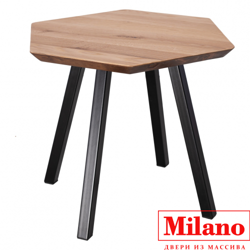 Журнальный стол из массива дуба Milano "Гексагон" дуб натуральный
