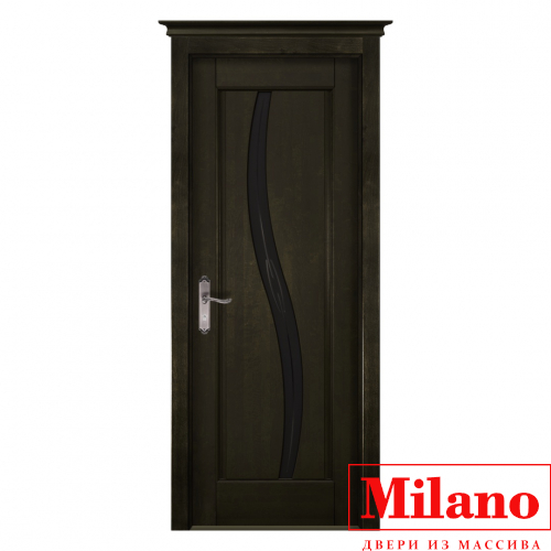 Дверь из массива ольхи Milano "Solo Соло Эйвори Блек"