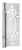 Петля универсальная без врезки 200-2B 125x2,5 CP (хром)