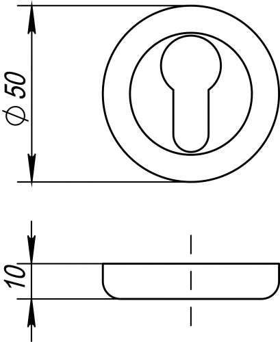 Накладка под цилиндр ET/ZM AB/SG-6