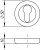 Накладка под цилиндр ET/ZM AB/SG-6