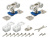 Комплект роликов для раздвижных дверей DIY Comfort 60/4 kit (877)