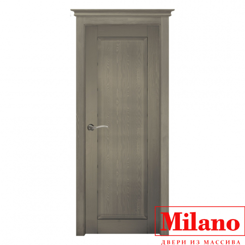 Дверь из массива сосны брашированной Milano "М4 Олива"