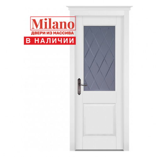 Дверь из массива ольхи Milano "Elegy Элегия Белая" 