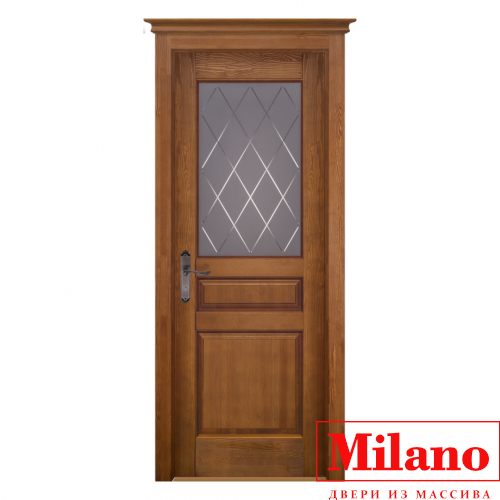 Дверь из массива ольхи Milano "Valencia Валенсия Мед"