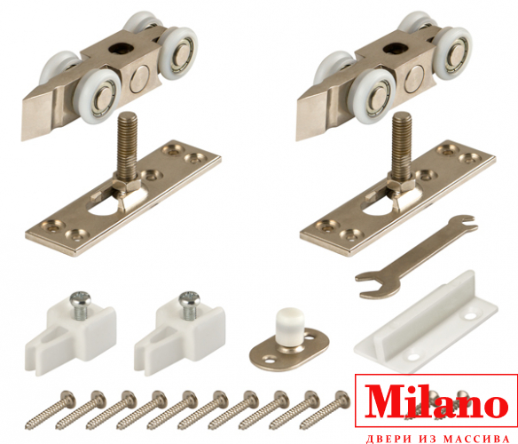 Комплект роликов для раздвижных дверей DIY Comfort 80/4 kit (877+882)