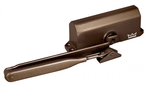 Доводчик дверной DORMA TS 77 EN3, с рычажной тягой, коричневый