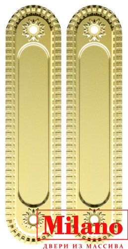 Ручка для раздвижных дверей SH010/CL GOLD-24 Золото 24К