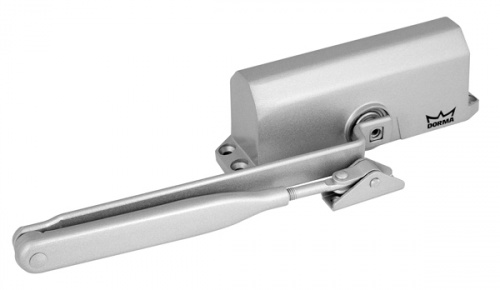 Доводчик дверной DORMA TS 77 EN3, с рычажной тягой, серый